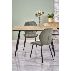'BERTO Table Top - Natural, Leg - Black' 'BERTO Table Top - Natural, Leg - Black'