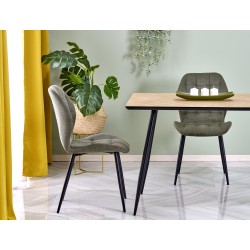 'BERTO Table Top - Natural, Leg - Black' 'BERTO Table Top - Natural, Leg - Black'