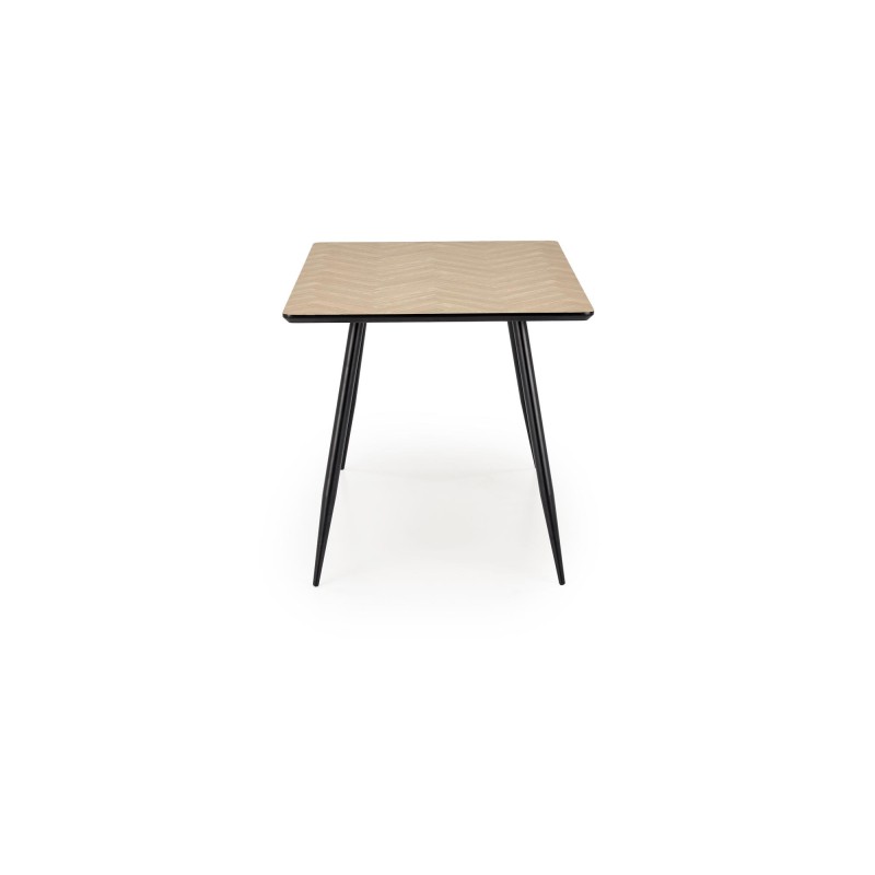 'BERTO Table Top - Natural, Leg - Black' 'BERTO Table Top - Natural, Leg - Black'