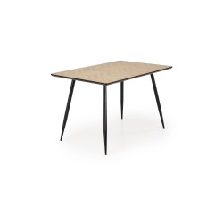 'BERTO Table Top - Natural, Leg - Black' 'BERTO Table Top - Natural, Leg - Black'