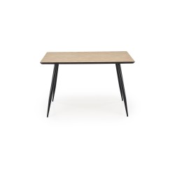 'BERTO Table Top - Natural, Leg - Black' 'BERTO Table Top - Natural, Leg - Black'
