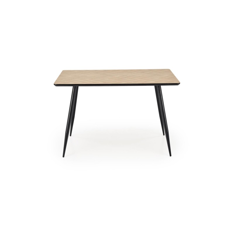 'BERTO Table Top - Natural, Leg - Black' 'BERTO Table Top - Natural, Leg - Black'