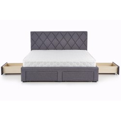 'BETINA 160 Ash Grey Bed with Drawers' 'BETINA 160 Ash Grey Bed with Drawers'