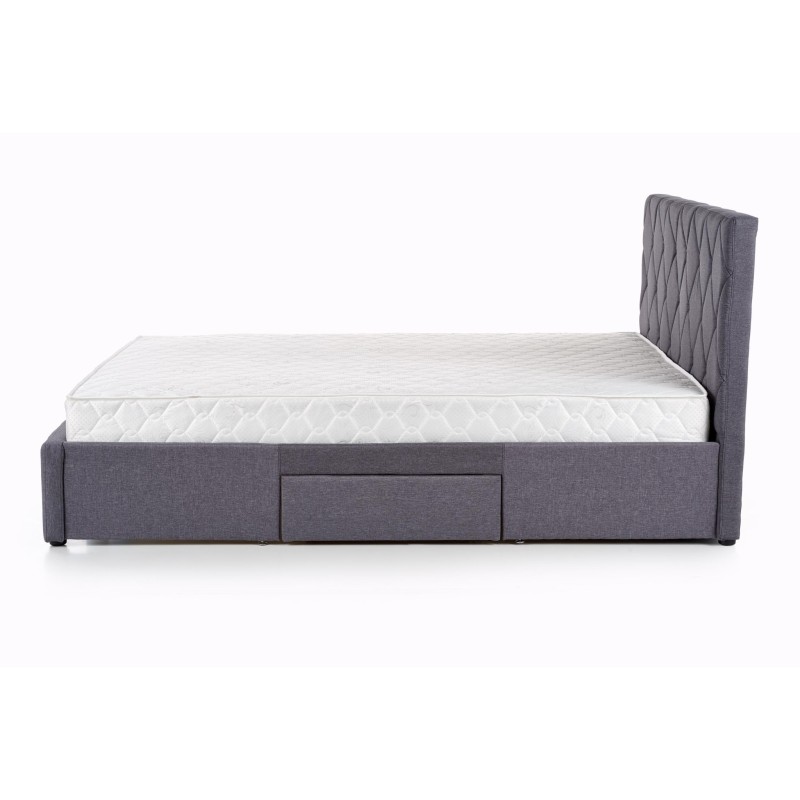 'BETINA 160 Ash Grey Bed with Drawers' 'BETINA 160 Ash Grey Bed with Drawers'