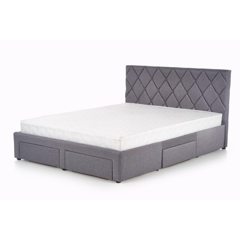 'BETINA 160 Ash Grey Bed with Drawers' 'BETINA 160 Ash Grey Bed with Drawers'