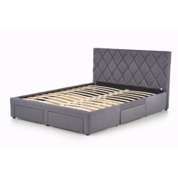 'BETINA 160 Ash Grey Bed with Drawers' 'BETINA 160 Ash Grey Bed with Drawers'
