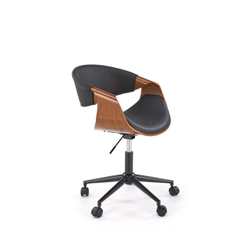 'BILBO Black / Walnut Office Chair' 'BILBO Black / Walnut Office Chair'