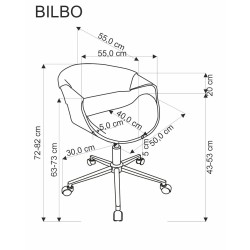 BILBO fotel gabinetowy czarny / orzechowy (1p 1szt) BILBO fotel gabinetowy czarny / orzechowy (1p 1szt)