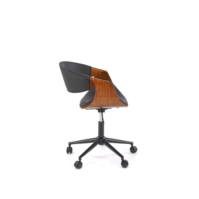 'BILBO Black / Walnut Office Chair' 'BILBO Black / Walnut Office Chair'