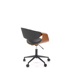 'BILBO Black / Walnut Office Chair' 'BILBO Black / Walnut Office Chair'
