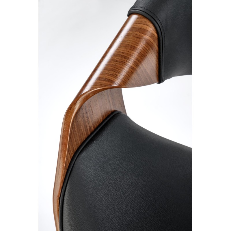 'BILBO Black / Walnut Office Chair' 'BILBO Black / Walnut Office Chair'