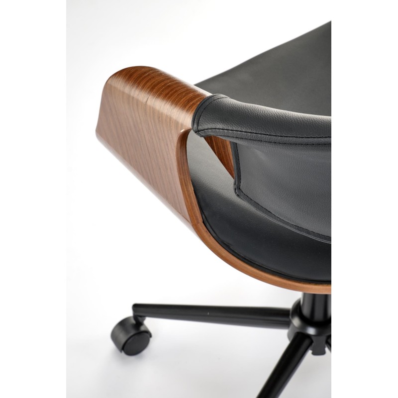 'BILBO Black / Walnut Office Chair' 'BILBO Black / Walnut Office Chair'
