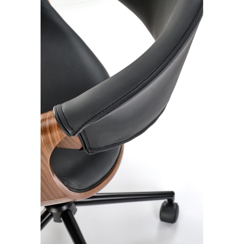 'BILBO Black / Walnut Office Chair' 'BILBO Black / Walnut Office Chair'