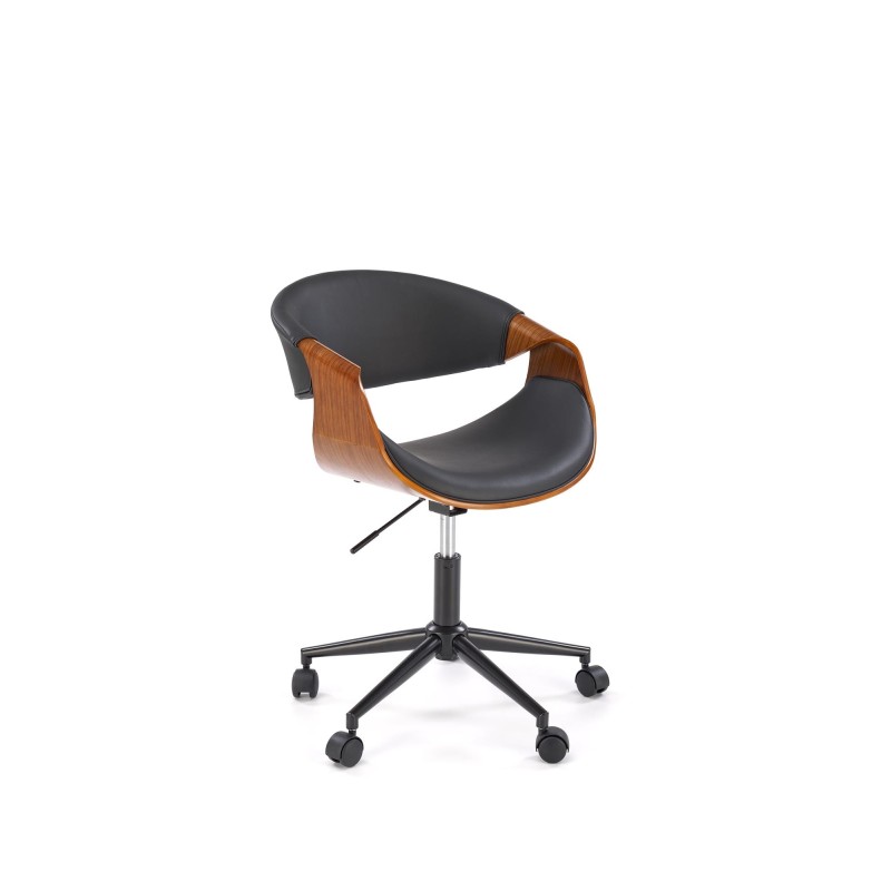 'BILBO Black / Walnut Office Chair' 'BILBO Black / Walnut Office Chair'