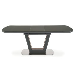 'BILOTTI Extendable Table in Matte Anthracite / Walnut' 'BILOTTI Extendable Table in Matte Anthracite / Walnut'
