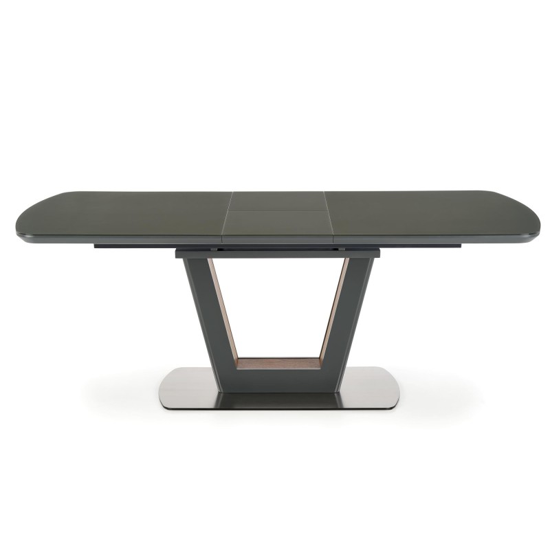 'BILOTTI Extendable Table in Matte Anthracite / Walnut' 'BILOTTI Extendable Table in Matte Anthracite / Walnut'