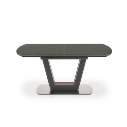 'BILOTTI Extendable Table in Matte Anthracite / Walnut' 'BILOTTI Extendable Table in Matte Anthracite / Walnut'