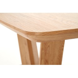 'BLACKY 2 Natural Veneer Table, Top - Natural Oak, Legs - Black' 'BLACKY 2 Natural Veneer Table, Top - Natural Oak, Legs - Black'
