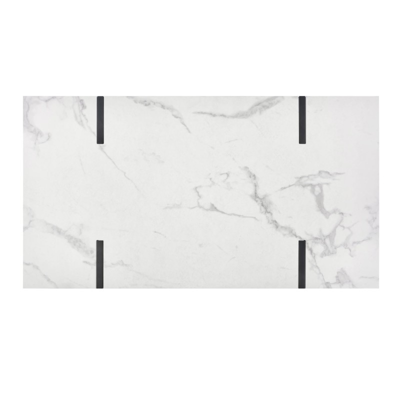 'BLANCA Marble Coffee Table - White and Black' 'BLANCA Marble Coffee Table - White and Black'