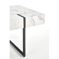 'BLANCA Marble Coffee Table - White and Black' 'BLANCA Marble Coffee Table - White and Black'