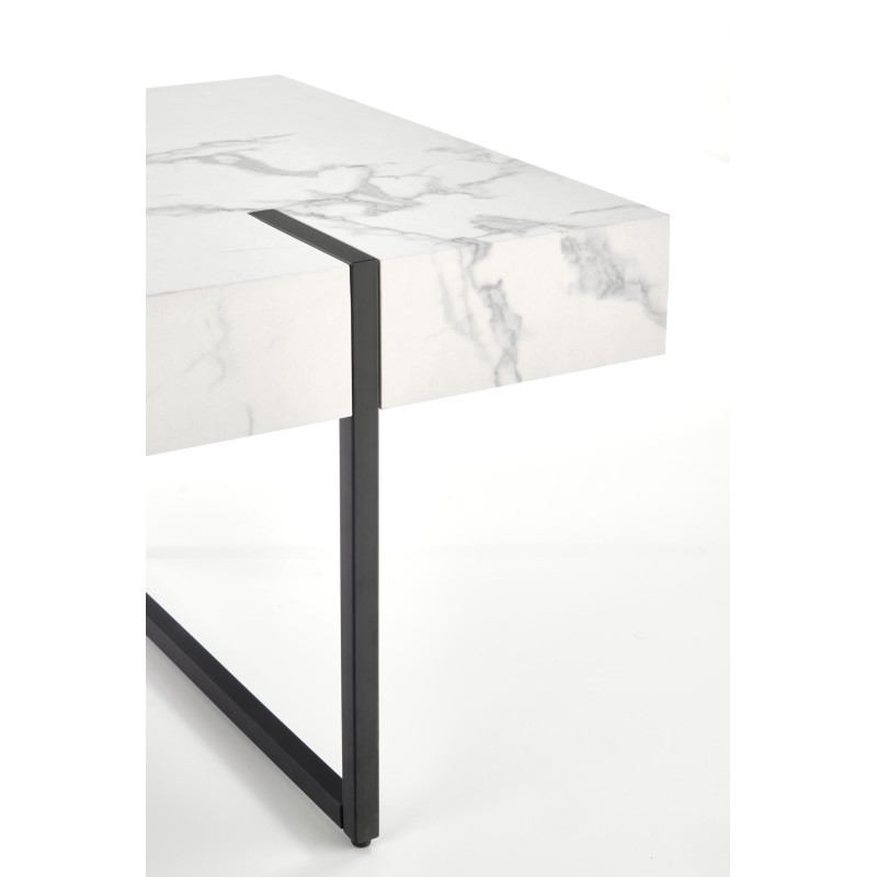 'BLANCA Marble Coffee Table - White and Black' 'BLANCA Marble Coffee Table - White and Black'