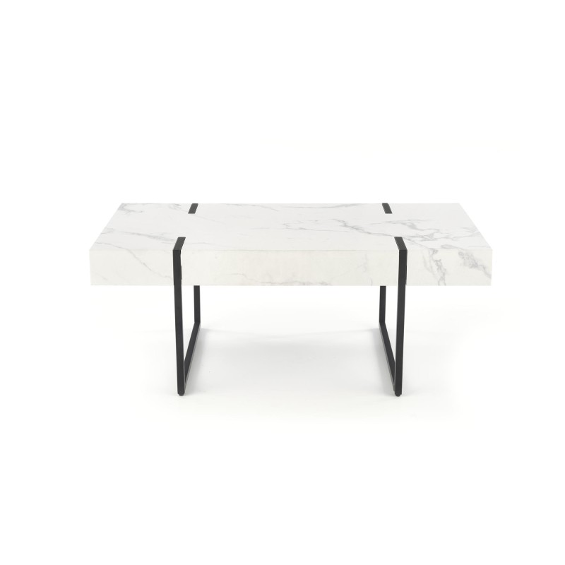 'BLANCA Marble Coffee Table - White and Black' 'BLANCA Marble Coffee Table - White and Black'