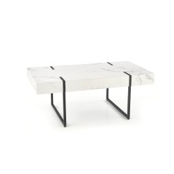 'BLANCA Marble Coffee Table - White and Black' 'BLANCA Marble Coffee Table - White and Black'