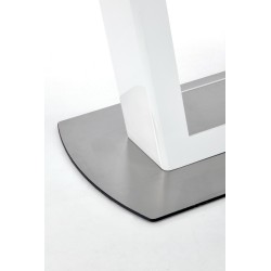 'BLANCO Extendable Table Top - White Marble / White, Leg - White' 'BLANCO Extendable Table Top - White Marble / White, Leg - White'