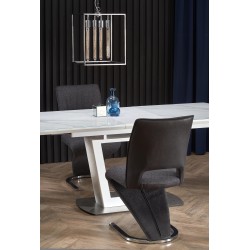BLANCO stół rozkładany blat - biały marmur / biały, noga - biały (3p 1szt) BLANCO stół rozkładany blat - biały marmur / biały, noga - biały (3p 1szt)