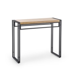 'BOLIVAR KN1 Golden Oak / Black Console Table' 'BOLIVAR KN1 Golden Oak / Black Console Table'