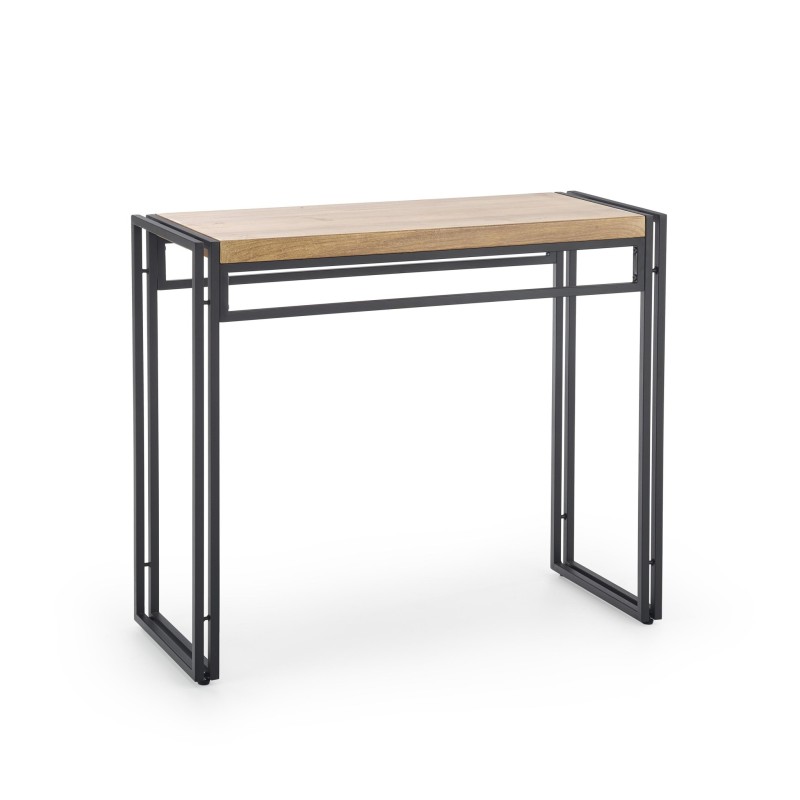 'BOLIVAR KN1 Golden Oak / Black Console Table' 'BOLIVAR KN1 Golden Oak / Black Console Table'