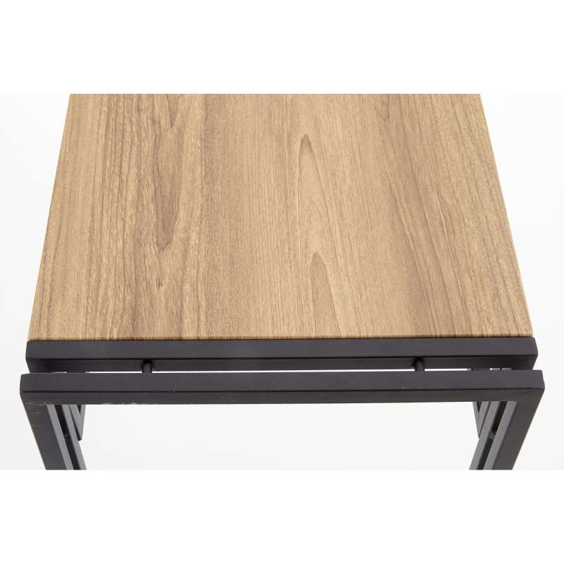 'BOLIVAR KN1 Golden Oak / Black Console Table' 'BOLIVAR KN1 Golden Oak / Black Console Table'