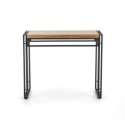 'BOLIVAR KN1 Golden Oak / Black Console Table' 'BOLIVAR KN1 Golden Oak / Black Console Table'