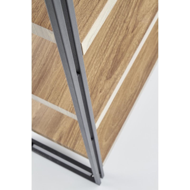 'BOLIVAR REG1 Golden Oak / Black Bookcase' 'BOLIVAR REG1 Golden Oak / Black Bookcase'