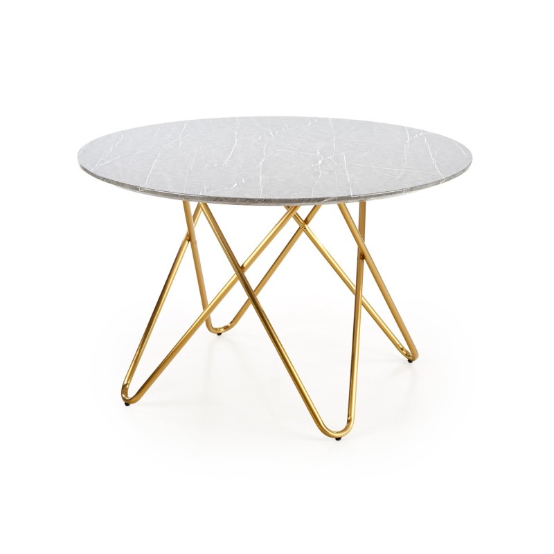 'BONELLO Table, Top - Ashen Marble, Legs - Gold' 'BONELLO Table, Top - Ashen Marble, Legs - Gold'