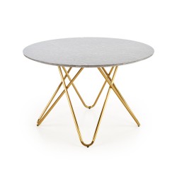 'BONELLO Table, Top - Ashen Marble, Legs - Gold' 'BONELLO Table, Top - Ashen Marble, Legs - Gold'
