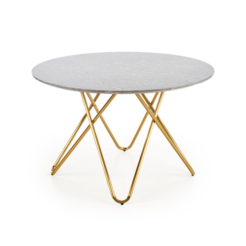 'BONELLO Table, Top - Ashen Marble, Legs - Gold' 'BONELLO Table, Top - Ashen Marble, Legs - Gold'