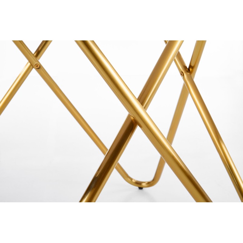 'BONELLO Table, Top - Ashen Marble, Legs - Gold' 'BONELLO Table, Top - Ashen Marble, Legs - Gold'