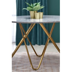 'BONELLO Table, Top - Ashen Marble, Legs - Gold' 'BONELLO Table, Top - Ashen Marble, Legs - Gold'