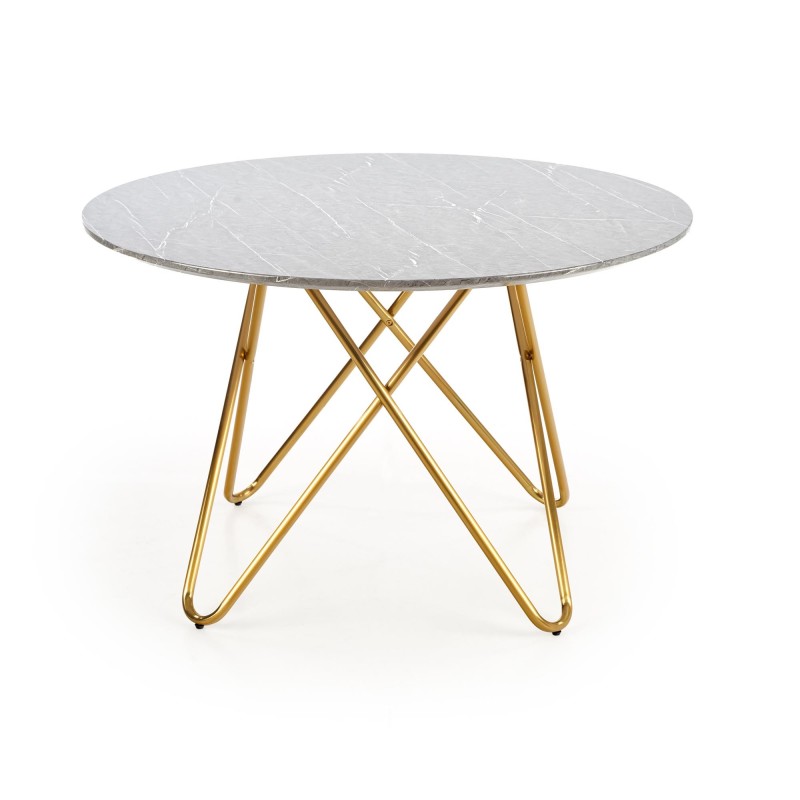 'BONELLO Table, Top - Ashen Marble, Legs - Gold' 'BONELLO Table, Top - Ashen Marble, Legs - Gold'