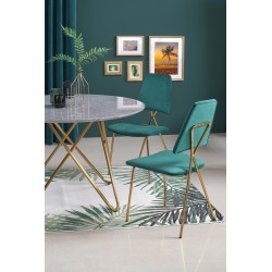 'BONELLO Table, Top - Ashen Marble, Legs - Gold' 'BONELLO Table, Top - Ashen Marble, Legs - Gold'