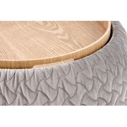 'BONO Light Ash Pouf' 'BONO Light Ash Pouf'