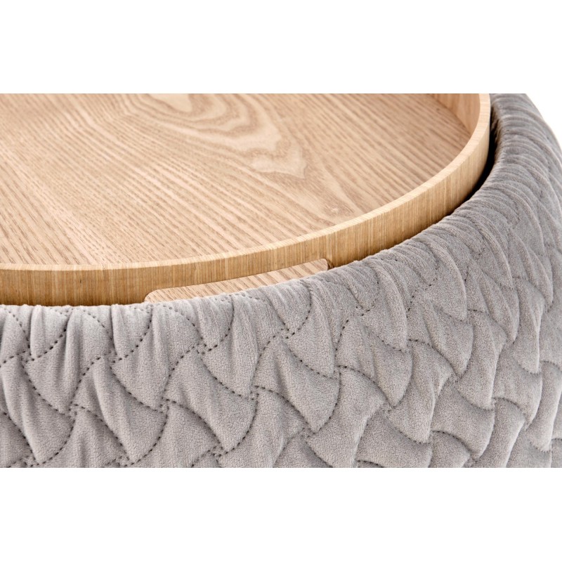 'BONO Light Ash Pouf' 'BONO Light Ash Pouf'