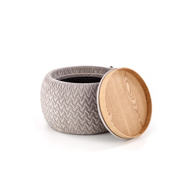 'BONO Light Ash Pouf' 'BONO Light Ash Pouf'