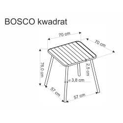 BOSCO White Square Table BOSCO White Square Table