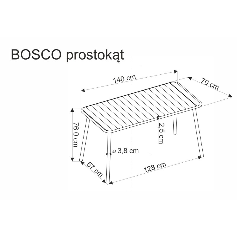 BOSCO Rectangle White Table BOSCO Rectangle White Table