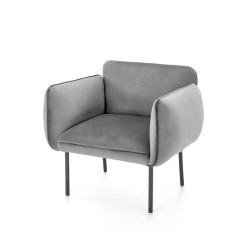 'BRASIL Relaxation Armchair in Ash Grey / Black'
