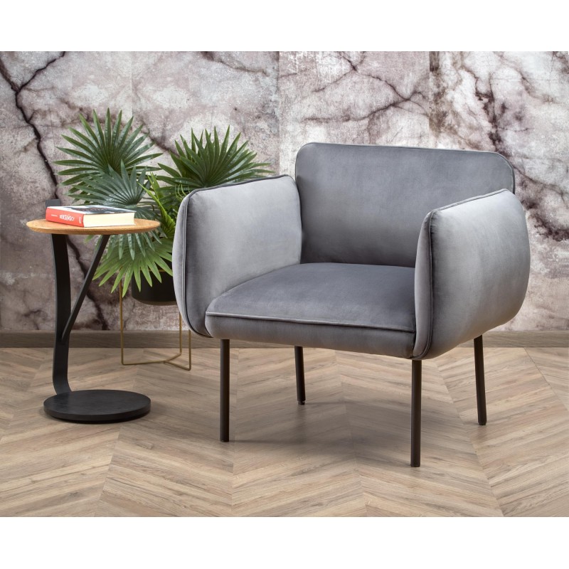 'BRASIL Relaxation Armchair in Ash Grey / Black' 'BRASIL Relaxation Armchair in Ash Grey / Black'