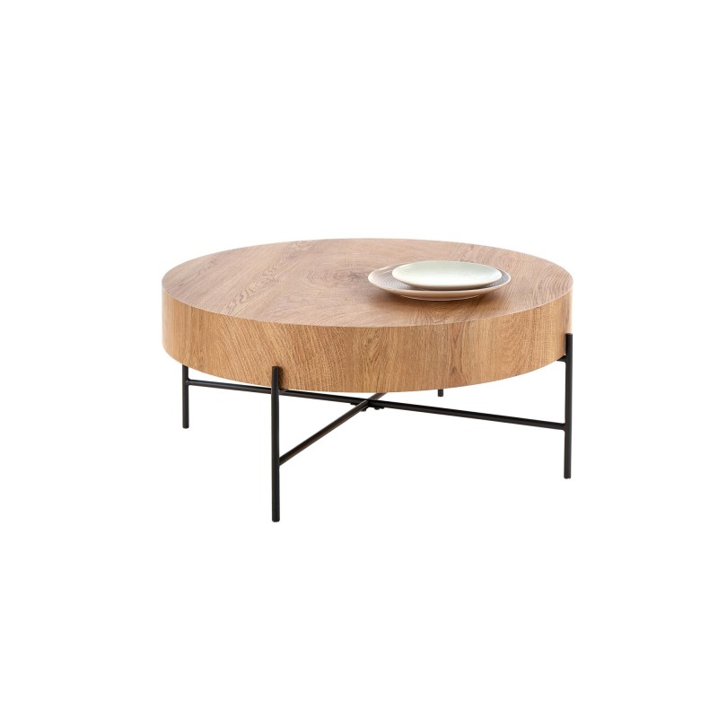 'BROOKLYN Natural Oak/Black Coffee Table' 'BROOKLYN Natural Oak/Black Coffee Table'