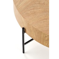 'BROOKLYN Natural Oak/Black Coffee Table' 'BROOKLYN Natural Oak/Black Coffee Table'